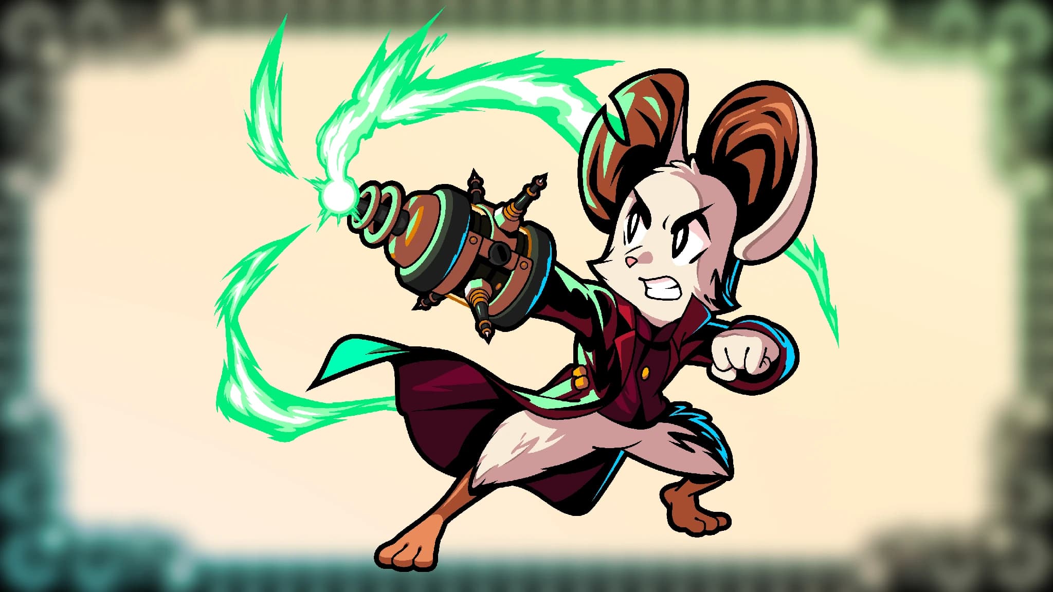 Battery Buster weapon art from Mina the Hollower